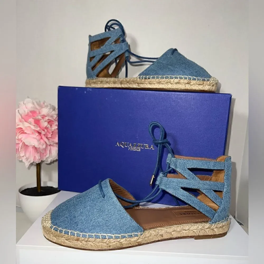 Authentic NIB Aquazzura Belgravia Espadrilles